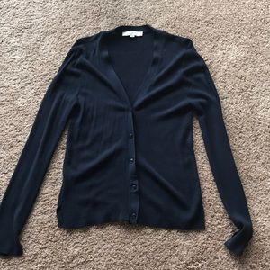 Ann Taylor LOFT Navy cardigan sz Medium